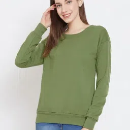 Belle Fille Green Full Sleeves Sweatshirt-picture-18