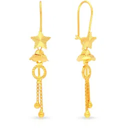 Malabar Gold and Diamonds 22k Yellow Gold Earrings for Women-picture-20