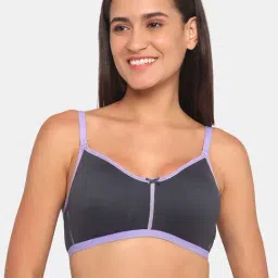 Rosaline by Zivame Grey Non Wired Non Padded T-Shirt Bra-image-18