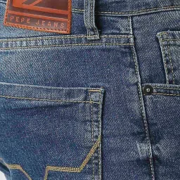 Pepe Jeans Blue Slim Fit Lightly Washed Jeans image 4
