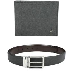 Allen Solly Grey Polyester Reversible Belt for Men-picture-3