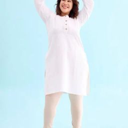 Go Colors! Light Beige Solid Churidar-picture-2