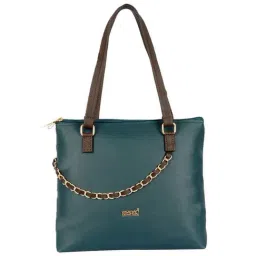 Enoki by Baggit Blue Solid Medium Tote Handbag-picture-17