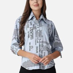 Cation Blue Printed Shirt-picture-44