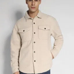 American Eagle Outfitter Beige Regular Fit Shacket image 1