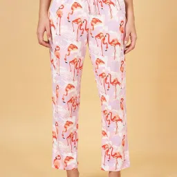 Dreamz by Pantaloons Pink Cotton Printed Pyjamas image 1