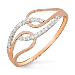 Malabar Gold and Diamonds 18k IGI Certified Diamond Rose Gold Ring for Women-picture-28