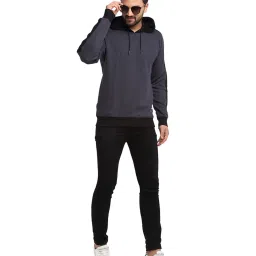 Club York Black Regular Fit Hoodie image 5