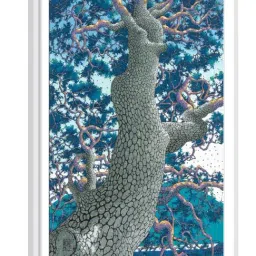 ARTE'VENUE The Best Tree Blue Paper Wall Arts - Set of 2 (13 X 18 inch Each) image 2