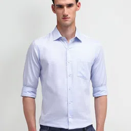 Arrow Men Classic Spread Collar Micro Ditsy Printed Cotton Formal Shirt image 1