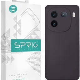 Sprig Back Cover for IQOO 12 (Black) image 1