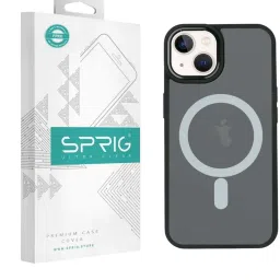 Sprig Translucent Magnetic Back Cover for APPLE iPhone 14 Plus (Black) image 1