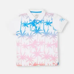 Pepe Jeans Kids White Graphic Print Polo T-Shirt-image-20