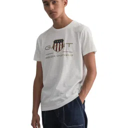 GANT White Crew T-Shirt image 1