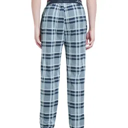 Jockey Sky Blue Checks Regular Fit Pyjamas image 2