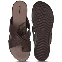 Bata Women's EVE TOE RING Brown Toe Ring Sandals image 3