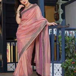 priyashi Embellished Sequinned Tissue Saree image 5