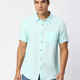Pepe Jeans KINGSMAN Aqua Regular Fit Linen Shirt image 1