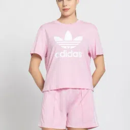 Adidas Originals Pink Printed Sports T-Shirt-picture-16