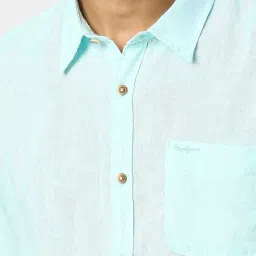 Pepe Jeans KINGSMAN Aqua Regular Fit Linen Shirt image 4