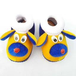 LMN CHILD CARE Unisex Kids Yellow & Blue Booties-image-53
