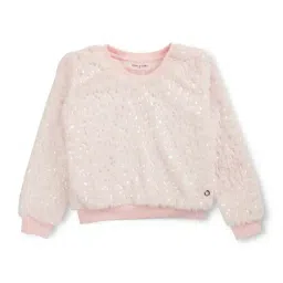 Gini & Jony Kids Pink Embellished Full Sleeves Sweatshirt-picture-32
