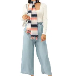 Trend Arrest Multicolor Striped Scarf image 2