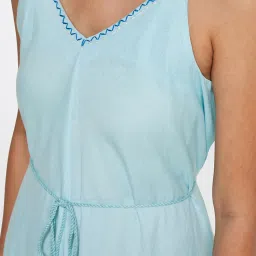 Global Desi Light Blue Midi Jumpsuit image 5