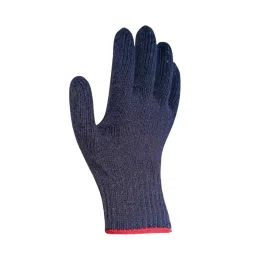 Swavind Safety Hand Gloves 70 g Cotton Knitted Fabric Blue Free Size (Pack of 120 Pair)-image-12
