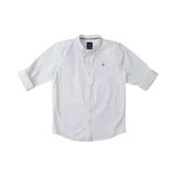 Allen Solly Junior White Cotton Logo Full Sleeves Shirt-picture-36