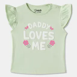 R&B Kids Light Green Graphic Regular Fit Top-picture-13