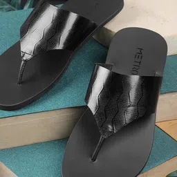 Metro Men Leather Comfort Sandals-image-43