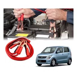 Auto Pearl 1.83 m (6 Ft) 500 A Heavy Duty Anti Tangle Battery Jumper Booster Cables for Maruti Suzuki WagonR New (Pack of 2)-picture-34