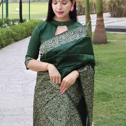 AMRUTKALA SAREES Woven Design Banarasi Saree image 2