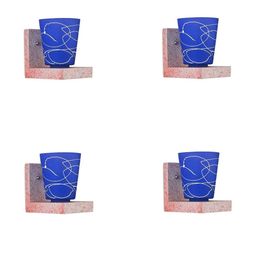 SOMIL Blue Glass Cylinder Printed Wall Lamps-picture-32