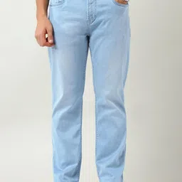 AD By Arvind Men Slim Fit Mid-Rise Clean Look No Fade Jeans image 3