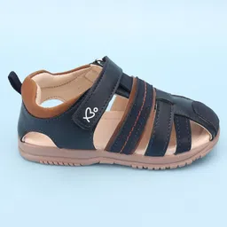 Babyoye Sandals with Velcro Closure -Navy Blue image 4