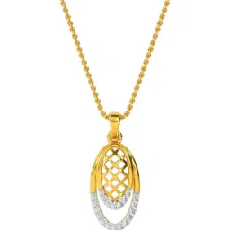 Kisna Diamond & Gold Jewellery 14k Wiley Diamond Pendant-picture-16