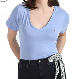 Tommy Hilfiger White & Blue Slim Fit T-Shirt - Pack of 2 image 1