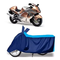 Auto Pearl Two Wheeler Cover for Suzuki GSX R1300 Hayabusa - Cyan, Blue-image-69