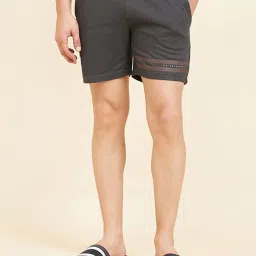 Sweet Dreams Charcoal Melange Regular Fit Lounge Shorts image 1