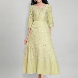 Aurelia Green Regular Fit Dress-picture-39