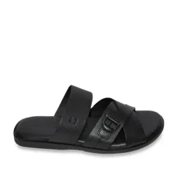 ZZANETTI Men's Black Casual Sandals-image-2