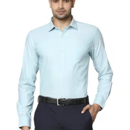 Park Avenue Green Cotton Slim Fit Shirts-image-26