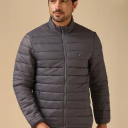 Van Heusen Grey Regular Fit Quilted Jacket image 1