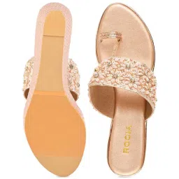 Rocia by Regal Women's Rose Gold Toe Ring Wedges image 3