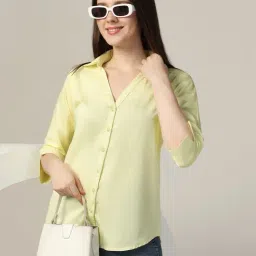 TAHVO Lime Solid Shirt-image-99