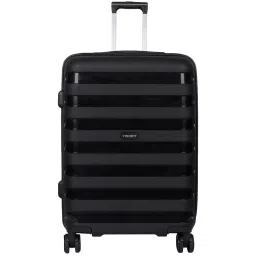 Priority Black 4 Wheels Large Hard Cabin Trolley Bag 50.8 cm image 1