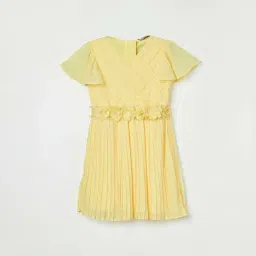 Fame Forever by Lifestyle Kids Yellow Applique Dress-picture-17