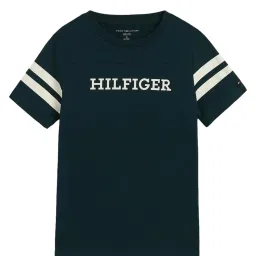 TOMMY HILFIGER Cypress Green Printed Regular Fit T-Shirt image 1
